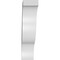 Ekena Millwork 5 1/2-in. W x 18-in. D x 24-in. H Funston Architectural Grade PVC Knee Brace BRCP055X18X24FST - alternate 3